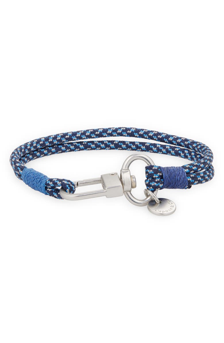 Caputo & Co. Men's Camo Paracord Bracelet, Main, color, Blue Camo