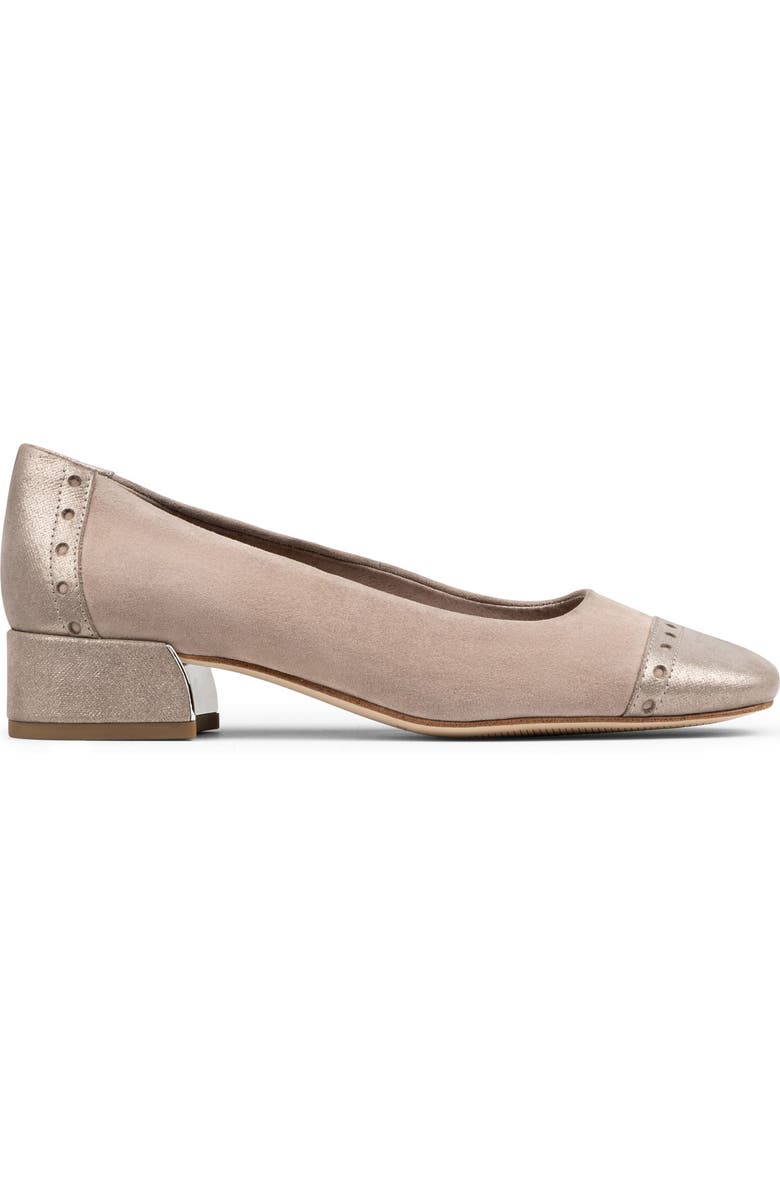 Donald Pliner Cap Toe Pump, Alternate, color, Taupe