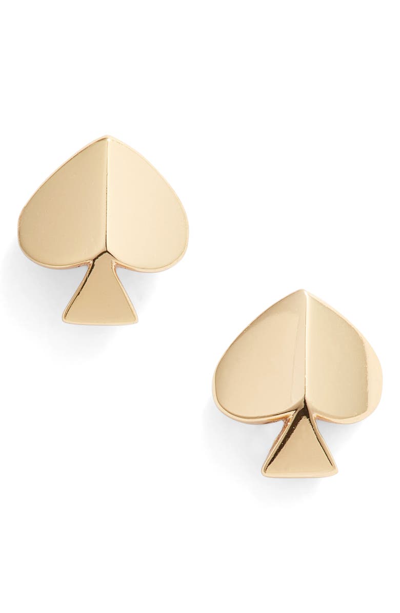 Kate Spade New York spade stud earrings, Main, color, 