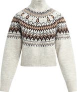 Favorite Daughter The Chalet Fair Isle Turtleneck Sweater