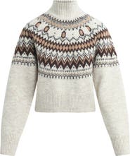Favorite Daughter The Chalet Fair Isle Turtleneck Sweater