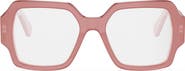 CELINE Triomphe 52mm Square Reading Glasses
