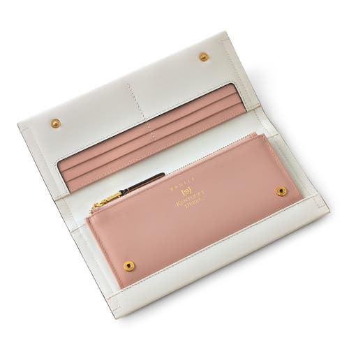 Radley Kentucky Derby Ss25 Large Flapover Wallet In Chalk
