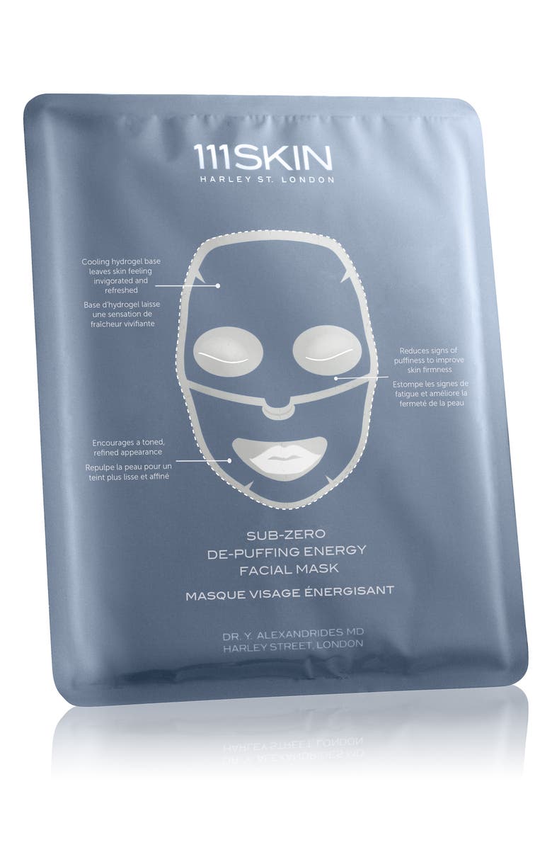 111SKIN 5-Pack Sub-Zero De-Puffing Energy Mask, Main, color, 