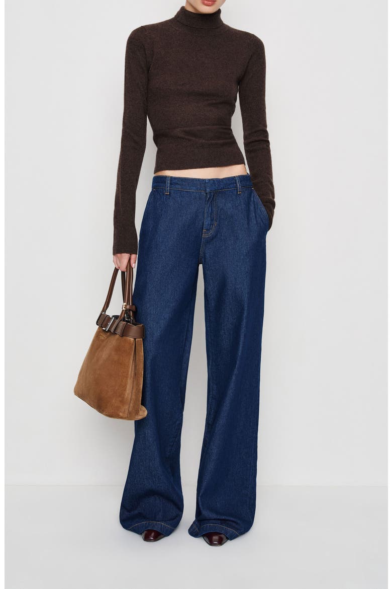 Jett Cashmere Turtleneck Sweater, Alternate, color, COMPOST