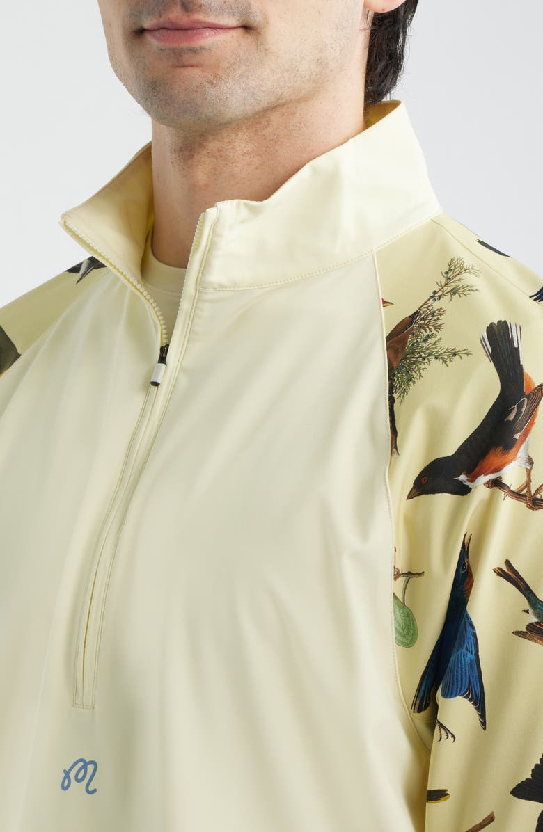 MALBON Blue Jay Half Zip Windshirt, Alternate, color,