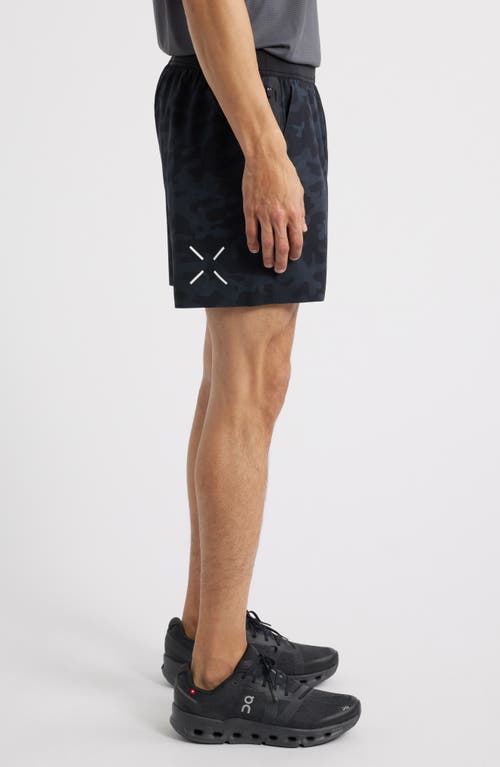 Ten Thousand Interval Lined 5-inch Training Shorts In Black Camo