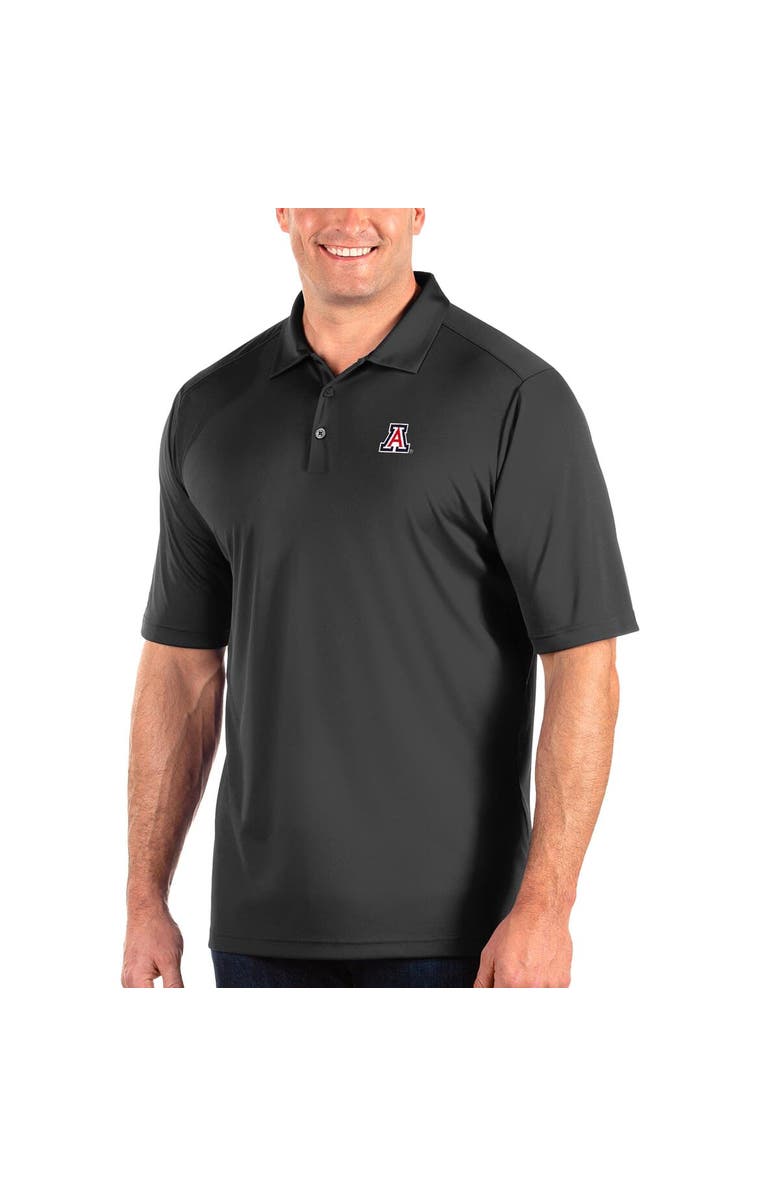 ANTIGUA Men's Antigua Charcoal Arizona Wildcats Big & Tall Tribute Polo, Main, color, 