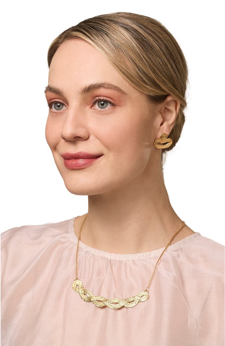 COG Braid Pendant - 14K Gold Plate, Alternate, color,