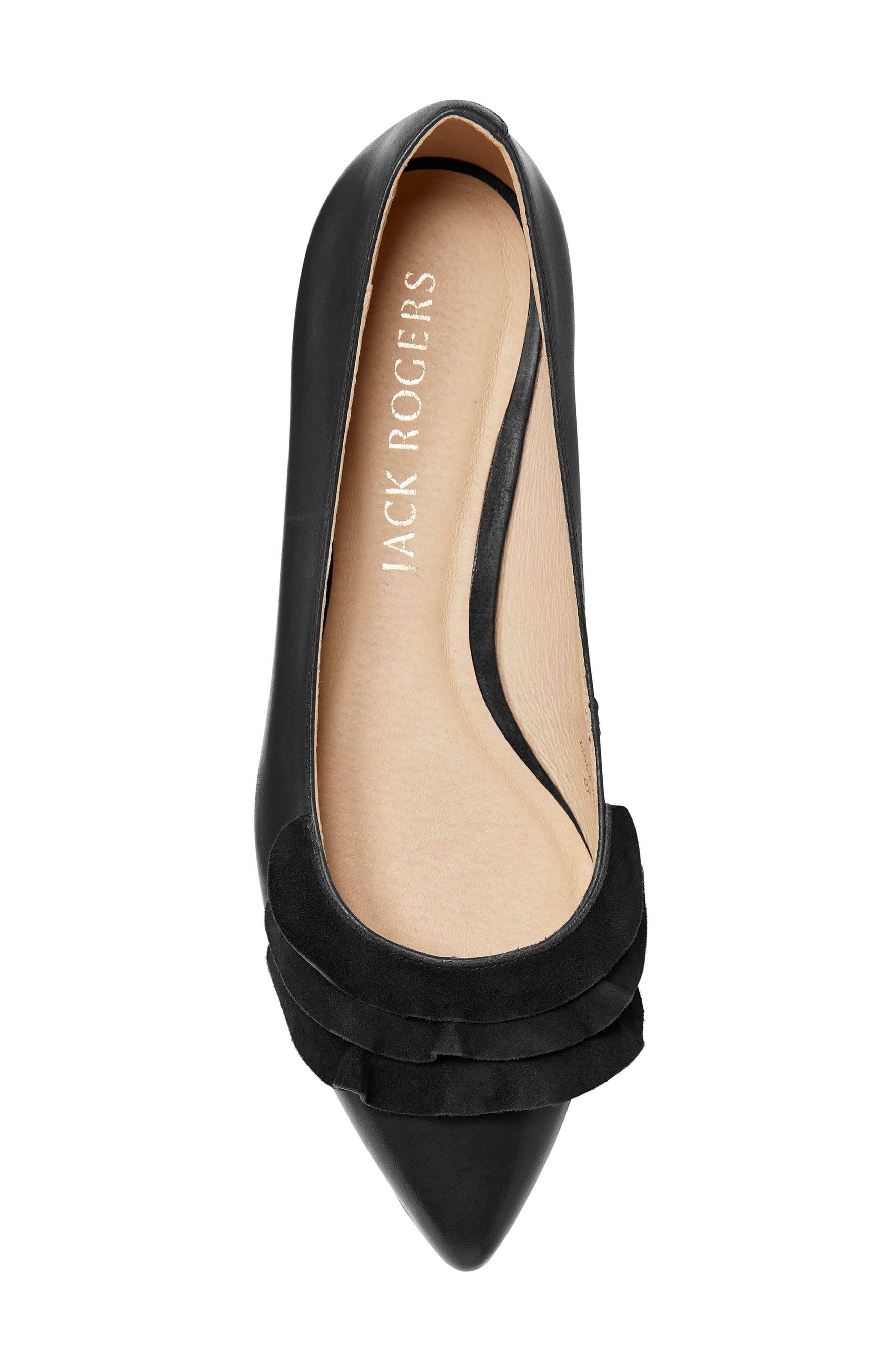 Jack Rogers Rose Ruffle Ballet Flat, Alternate, color, 