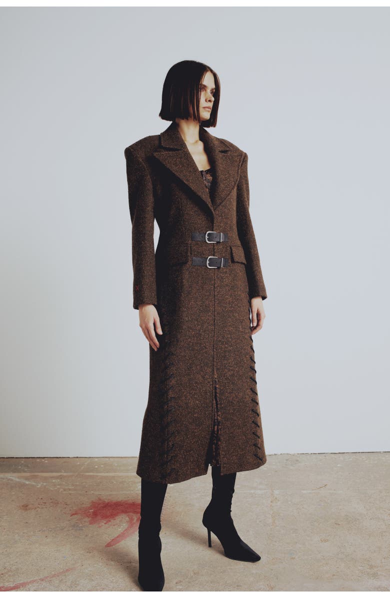 PCFG Cashmere & Wool Blend Your *Itch Cashmere Blend Long Overcoat, Main, color, Brown