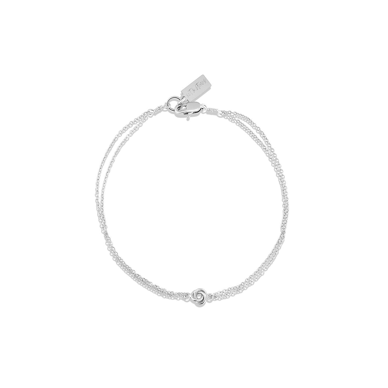 Set & Stones Lennan Love Knot Bracelet In Silver