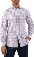 TailorByrd Plaid Linen Blend Button-Up Shirt