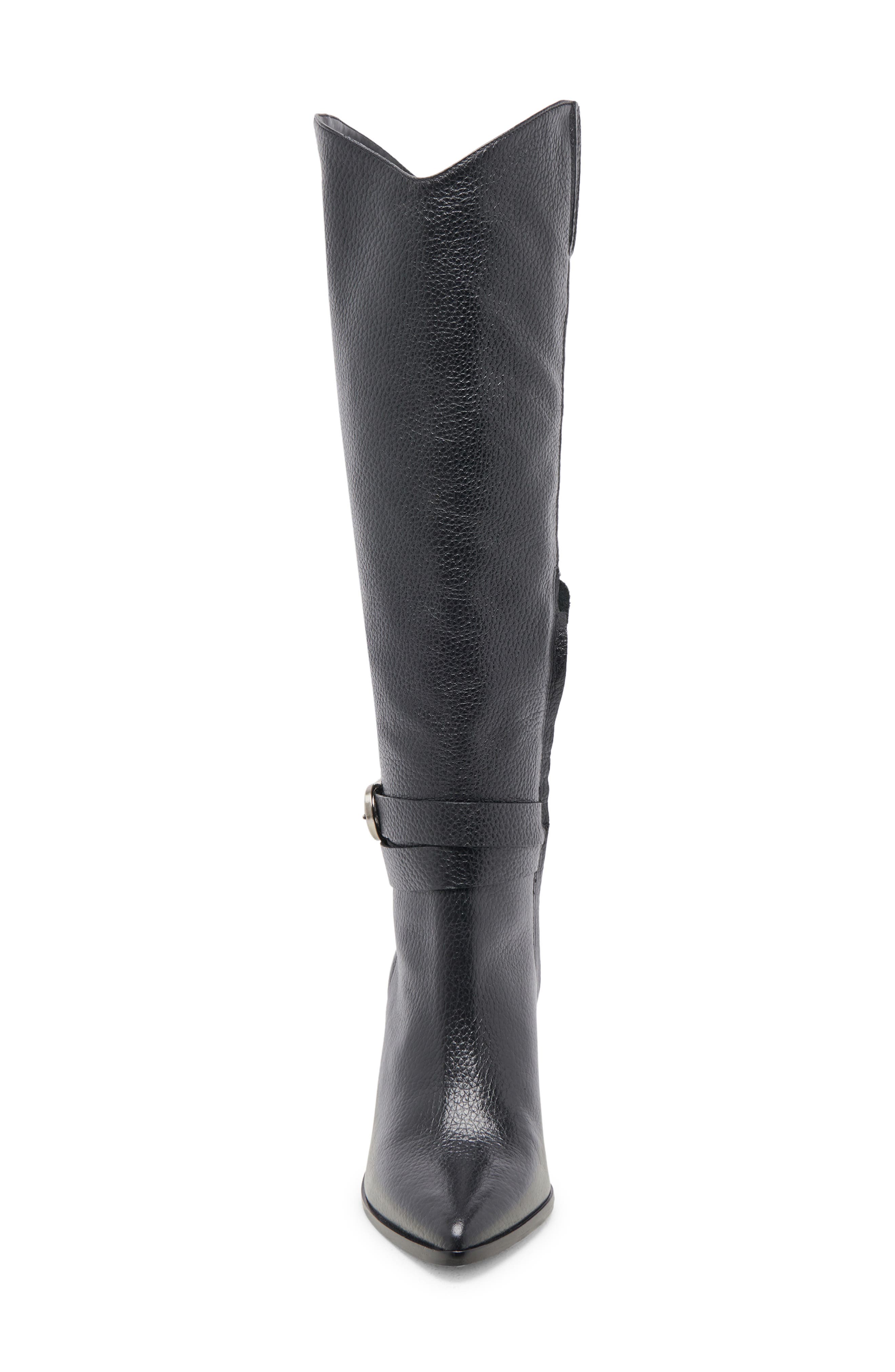 Dolce Vita Tyrone Pointed Toe Knee High Boot, Alternate, color, Black Leather