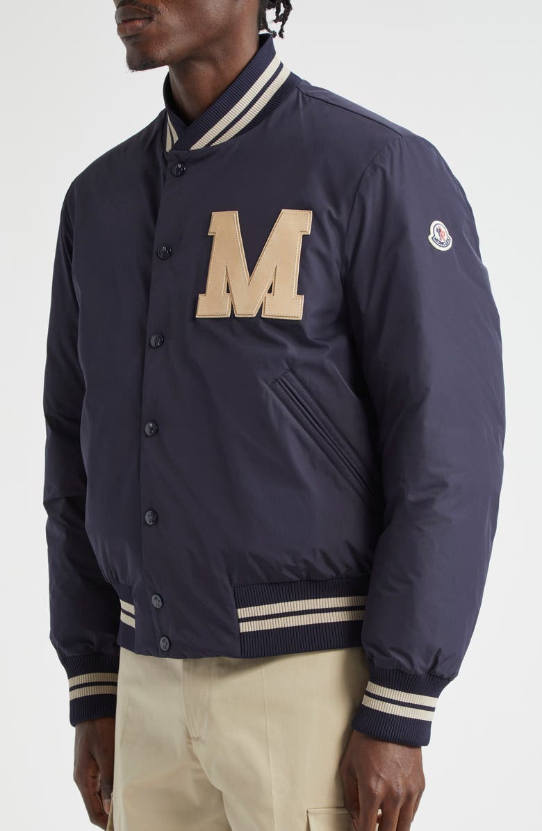 Moncler Lateltin Varsity Bomber Jacket, Alternate, color, 