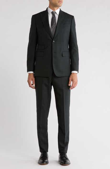 English Laundry Trim Fit Solid Wool Blend Two-Piece Suit