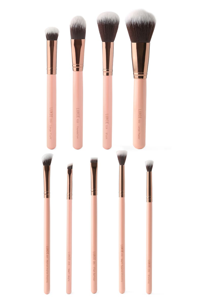 Luxie Face Complexion & Eye Essential Brush Set, Alternate, color,