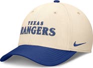 Nike Men's Nike Natural/Royal Texas Rangers Statement Rise Performance Flex Hat