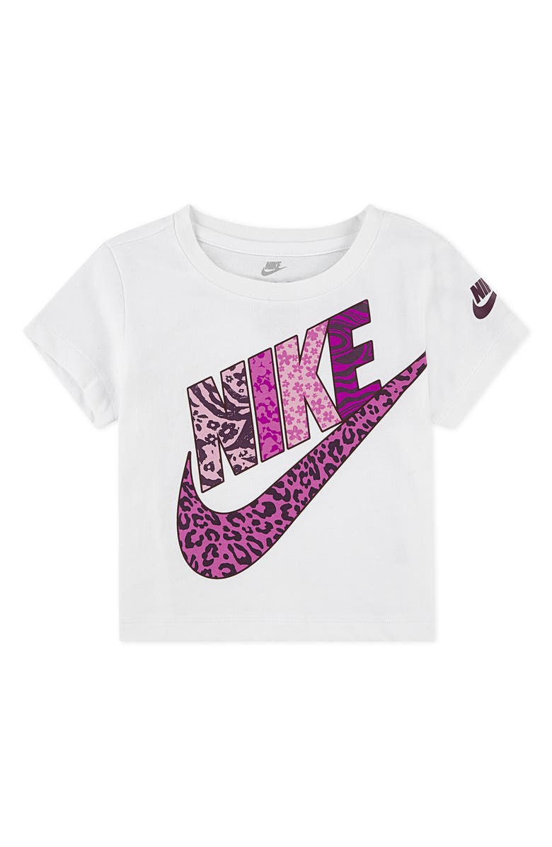Nike Animal Print Futura Graphic Tee, Main, color, White