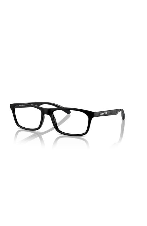 Arnette 52mm Rectangle Optical Glasses In Black