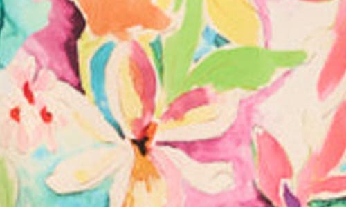 LIV FOSTER LIV FOSTER LOLA FLORAL PRINT COWL NECK SATIN DRESS