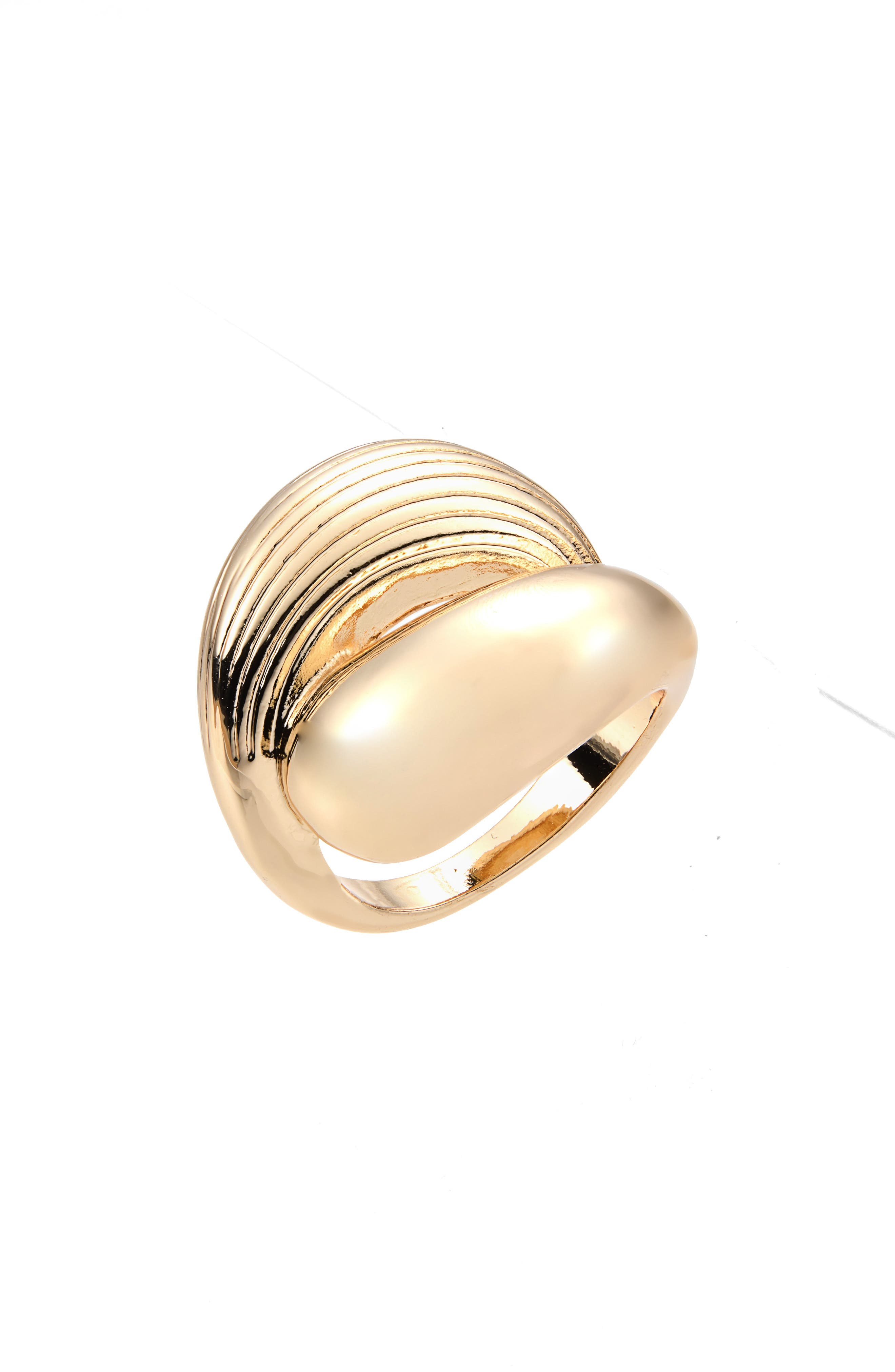 Sculptural Texture Dome Ring