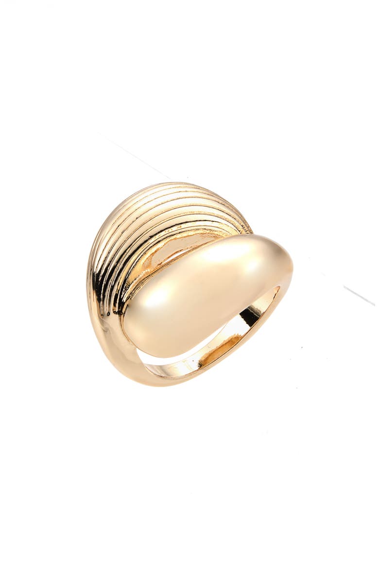 Sculptural Texture Dome Ring, Main, color, GOLD