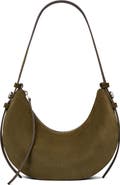Tory Burch Romy Suede Half Moon Shoulder Bag
