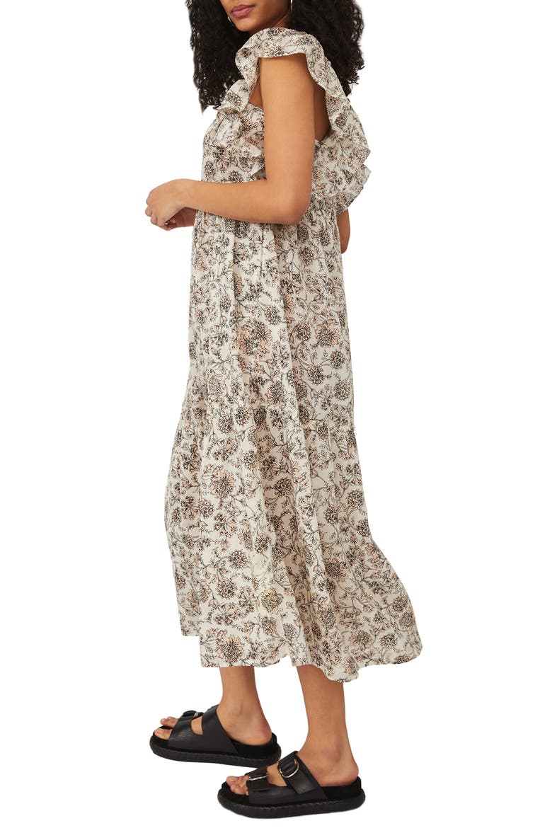 Bonita Floral Print Dress, Alternate, color, TEA COMBO