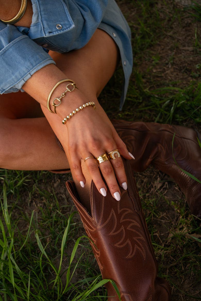 Brooks Horsebit Bracelet, Alternate, color, Gold
