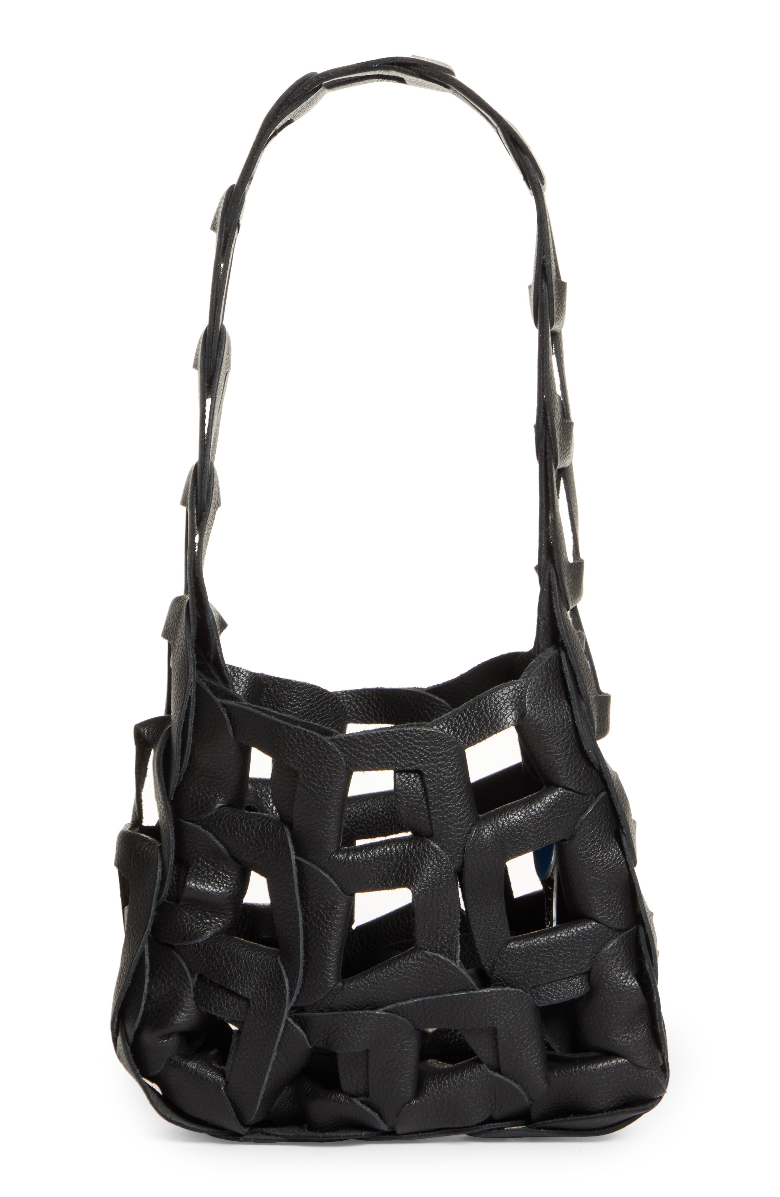 SC103 Mini Links Leather Tote, Alternate, color, 
