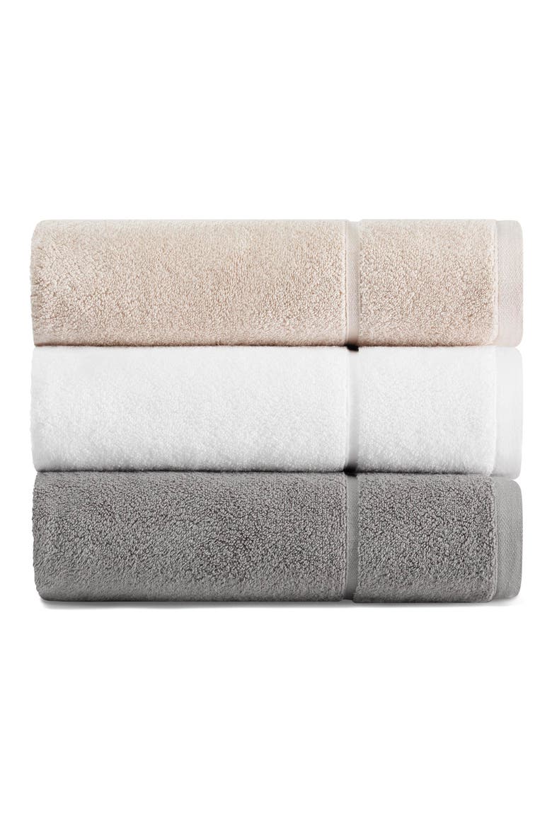 Modern Lux Bath Towel, Hand Towel & Washcloth Set, Alternate, color, COAL