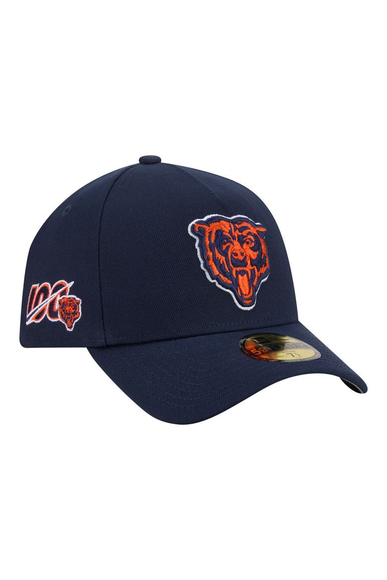 Men's New Era  Navy Chicago Bears A-Frame 59FORTY Fitted Hat, Main, color, Navy
