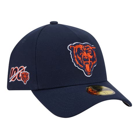 Men's New Era  Navy Chicago Bears A-Frame 59FORTY Fitted Hat
