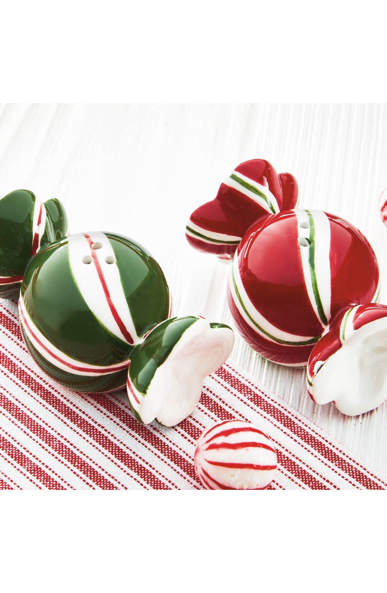 tag Multicolor Ceramic Candy Salt and Pepper Shakers Set, Alternate, color, Multicolored