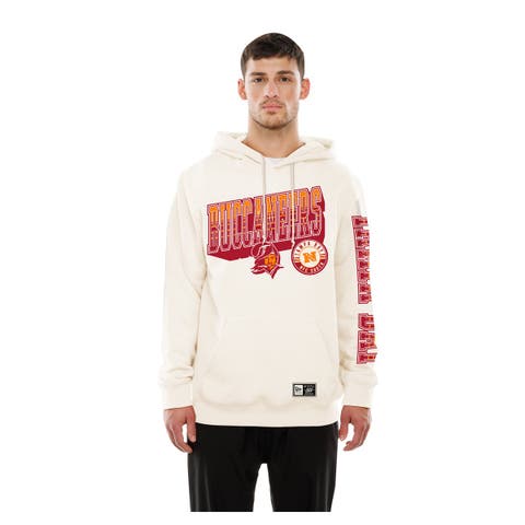 Men's New Era  Cream Tampa Bay Buccaneers Dune Dust Hoodie
