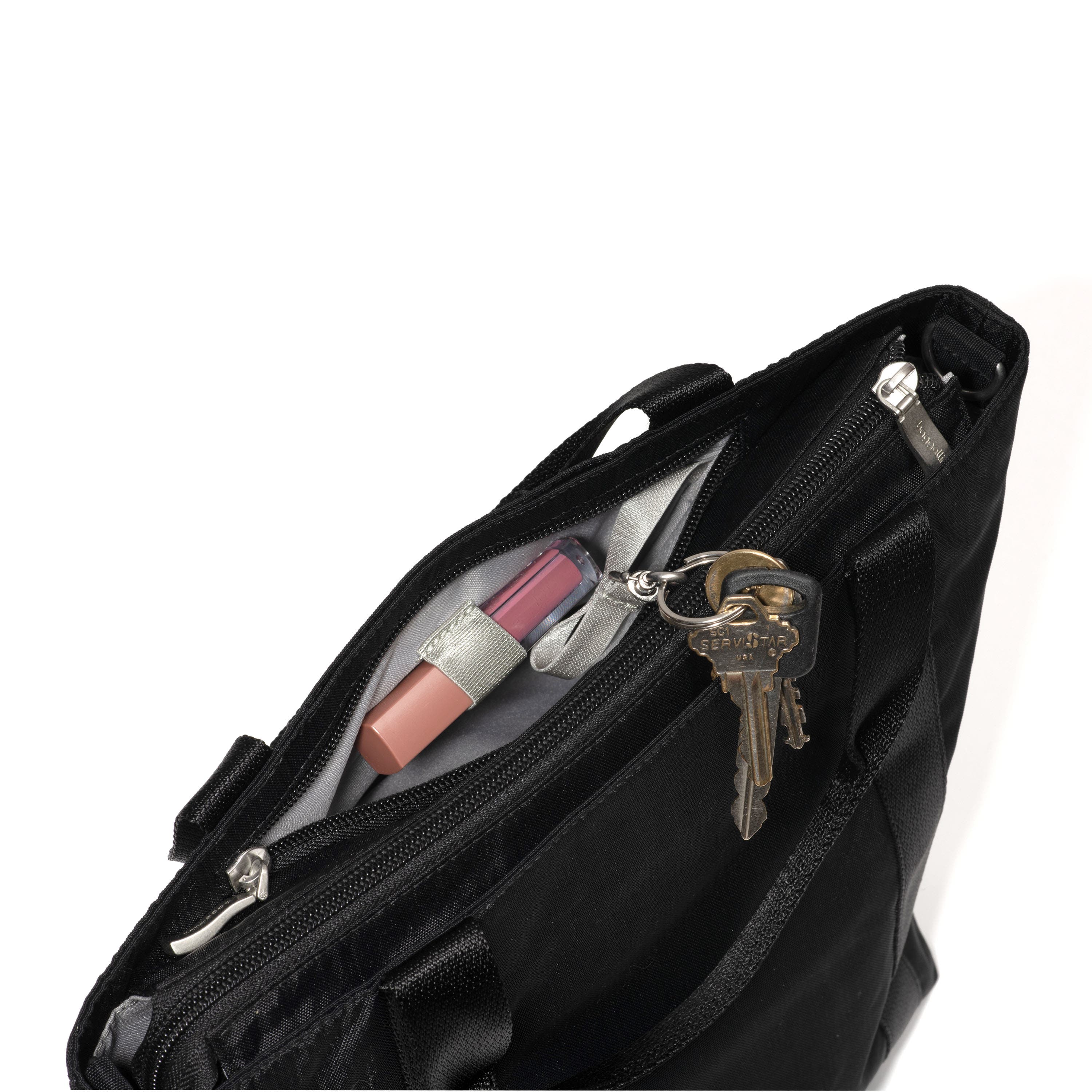 BAGGALLINI Via Crossbody Tote Bag, Alternate, color, Black