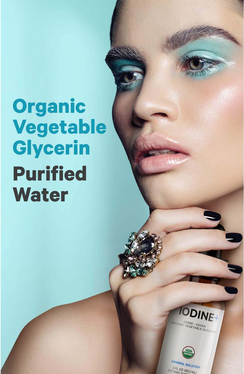 Codeage Iodine Liquid - USDA Organic Vegan Mineral Drops, Alternate, color, White