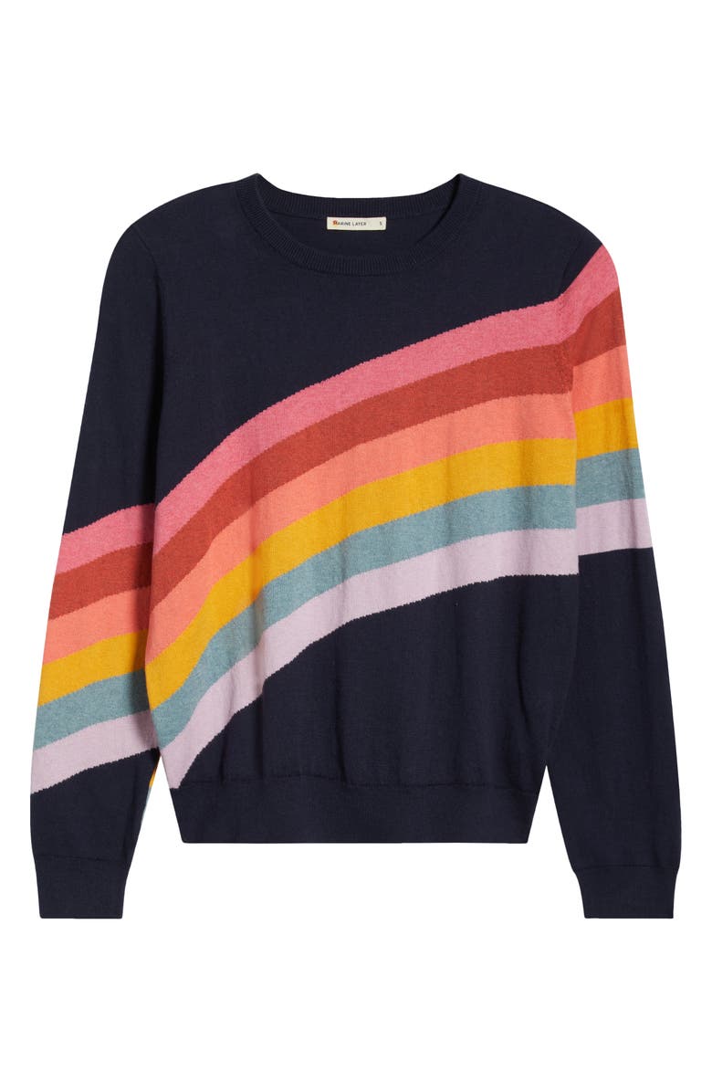 Marine Layer Sunset Icon Cotton Crewneck Sweater, Alternate, color,