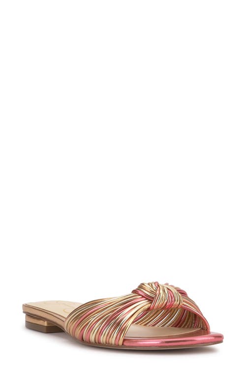 Jessica Simpson Dydra Slide Sandal In Soft Pink/gold