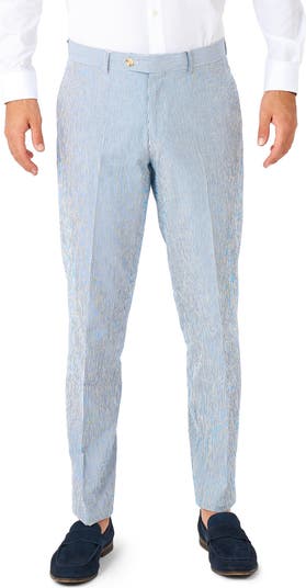 Daily Slim Fit Stripe Stretch Cotton Seersucker Suit