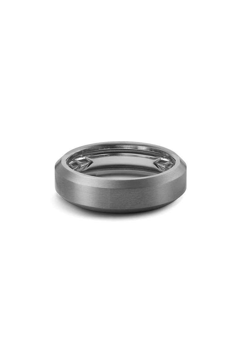 Beveled Titanium Band, Main, color, GREY TITANIUM