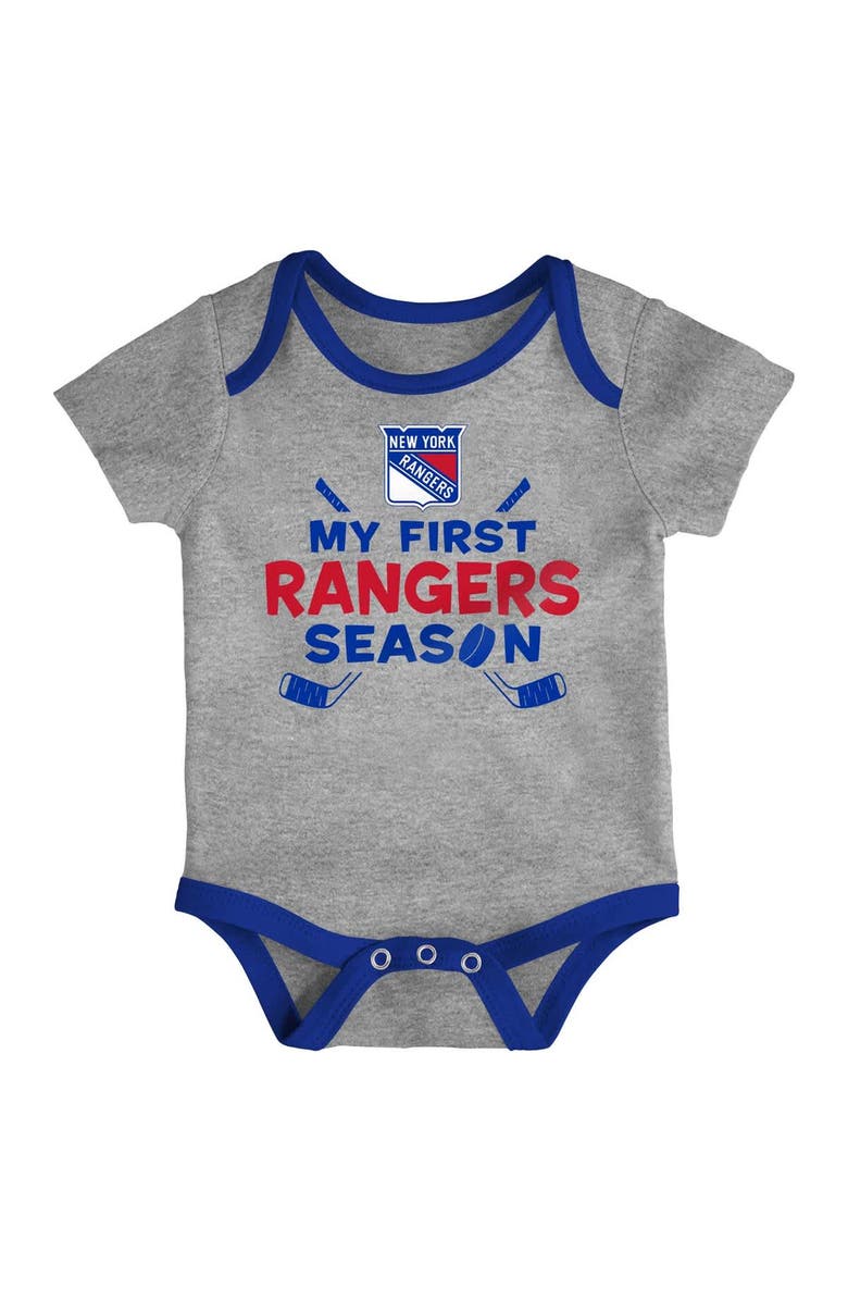 Outerstuff Newborn & Infant New York Rangers Legend Three-Piece Bodysuit Set, Alternate, color,