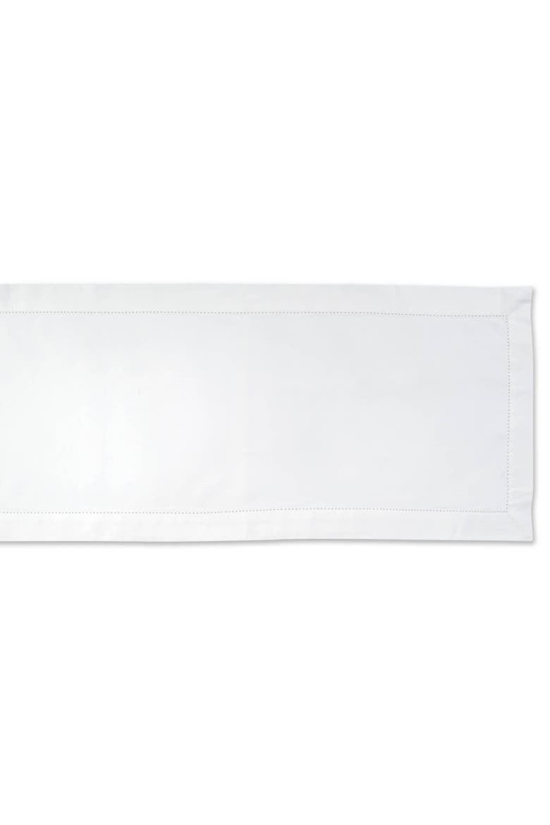Off-White Hemstitch Table Runner 14x108, Alternate, color, Off-White