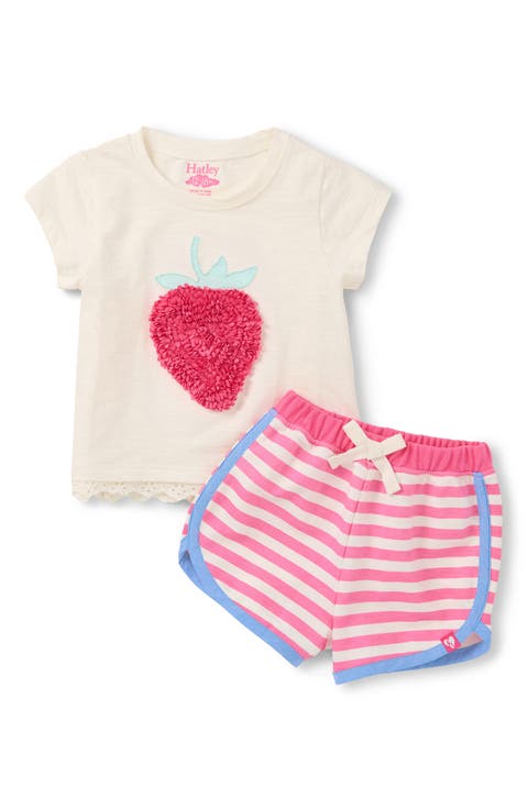 Kids' Raspberry Appliqué T-Shirt & Shorts (Baby & Toddler)