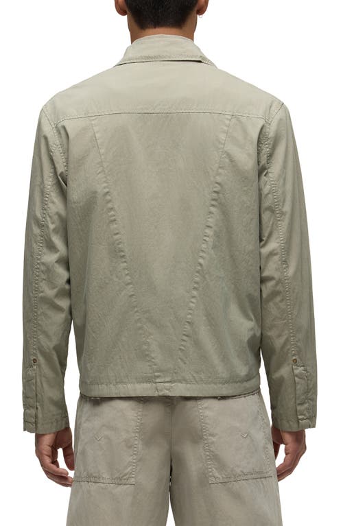 Hudson Jeans Cotton Blend Work Jacket In Green