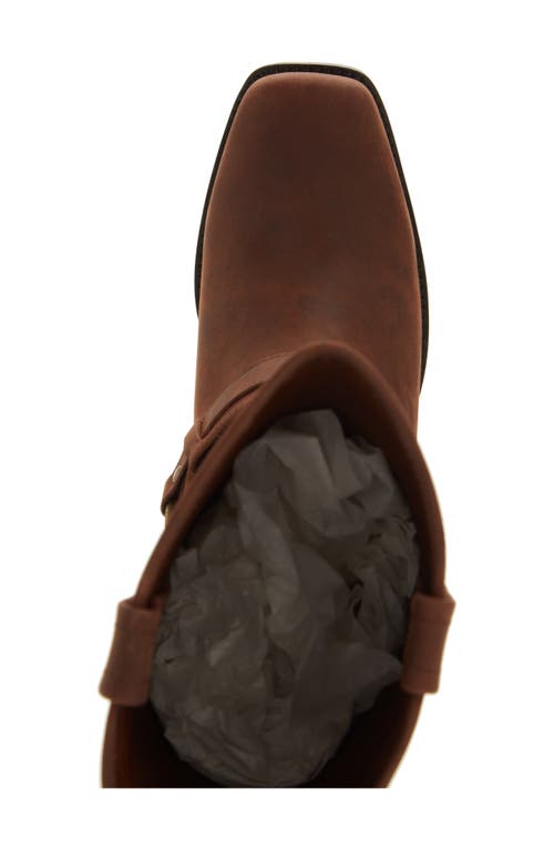 Jeffrey Campbell Waylon Western Boot In Dark Brown Oiled