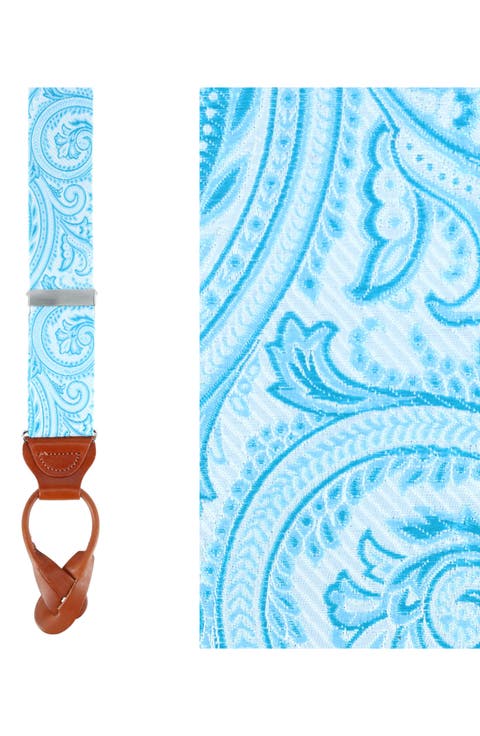 Sobee Paisley Silk Suspenders