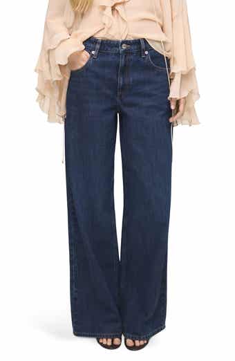 Low Rise Wide Leg Jeans