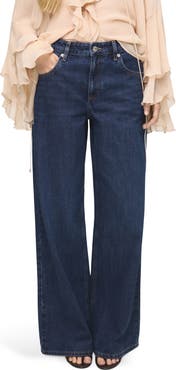 MANGO Low Rise Wide Leg Jeans